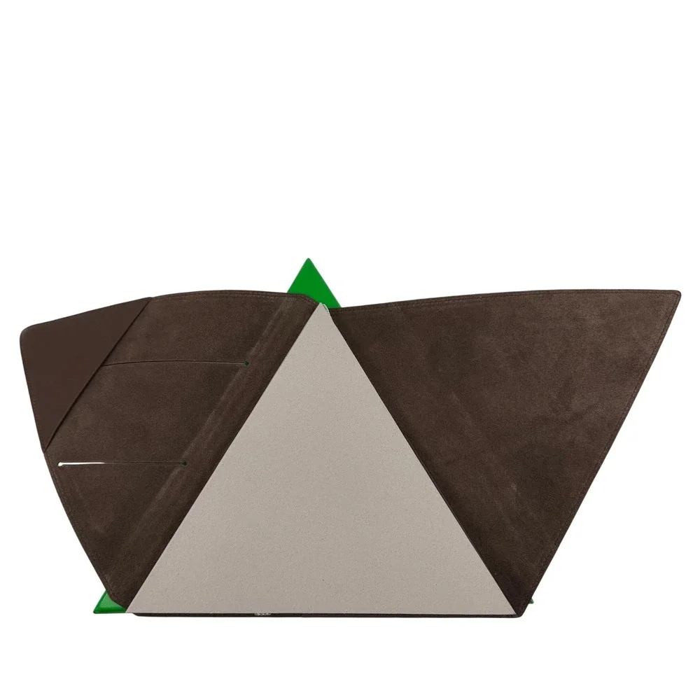 Bottega‎ Veneta Triangle Brown Leather Notebook Cover w/ Notebook BNIB